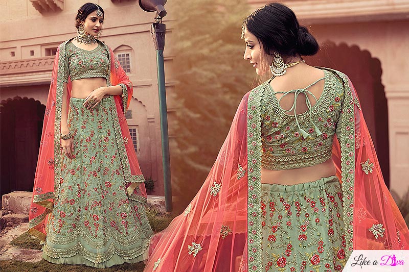 lightweight and minimal lehenga