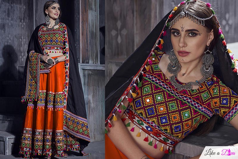 orange-embellished-cotton-lehenga-set-for-navratri