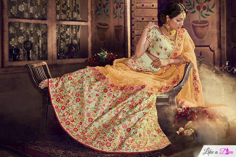 Multi-Coloured Designer Lehengas